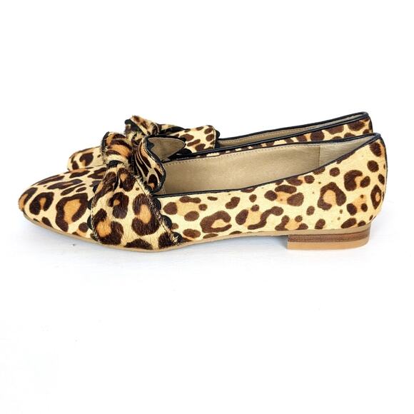 Jack Rogers Holly Leopard Print Haircalf Loafers Size 5 - Picture 5 of 10